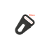 Snap Hook ZAC-3801 22mm (Black)