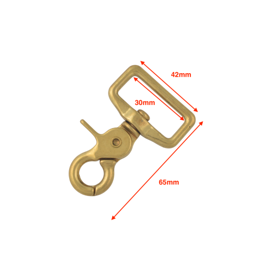 Snap Hook BR-Z070A 30mm (Brass)