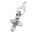 Snap Hook 104 (L-sz, Nickel)