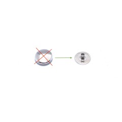 Flat cap for Snap button (L-size)
