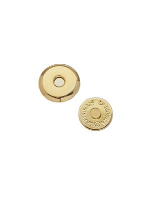 Кнопка магнитная 18мм (ультратонкая, золото)
