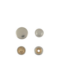 Кнопка кольцевая №501 15x12,5мм (10шт, никель)
