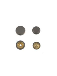 Кнопка кольцевая № 502 15x15мм (10шт, чёрн.никель)