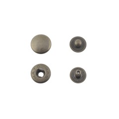 Hato Snap button #54 12.5mm (S-spring, Antique)