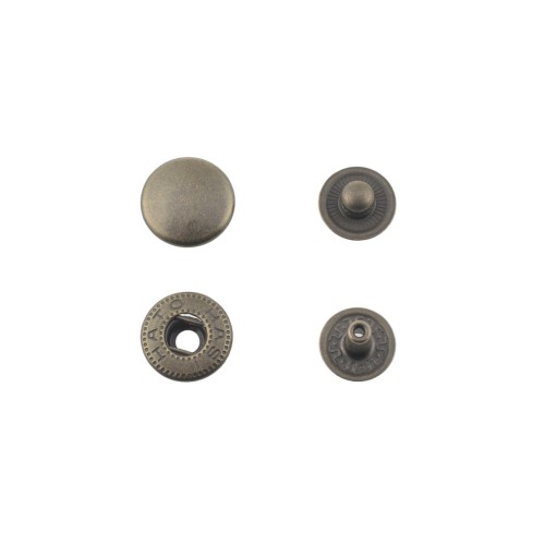 Hato Snap button #54 12.5mm (S-spring, Antique)