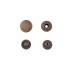 Hato Snap button #54 12.5mm (S-spring, Antique Copper)