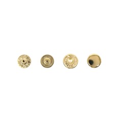 Hato Snap button #54 10mm (S-spring, Brass)