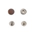 Hato Snap button #54 12.5mm (S-spring, Brown)