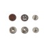 Hato Snap button #54 12.5mm (S-spring, Brown)