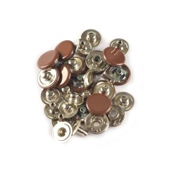 Hato Snap button #54 12.5mm (S-spring, Brown)