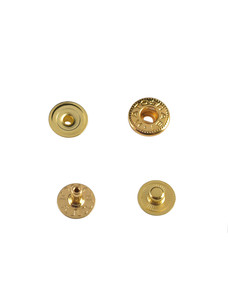 Кнопка Hato Альфа №54 10мм (золото, скрытая)