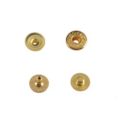Hato Snap button #54 10mm (S-spring, Gold, Hidden)