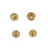 Hato Snap button #54 10mm (S-spring, Gold, Hidden)