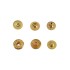 Hato Snap button #54 10mm (S-spring, Gold, Hidden)