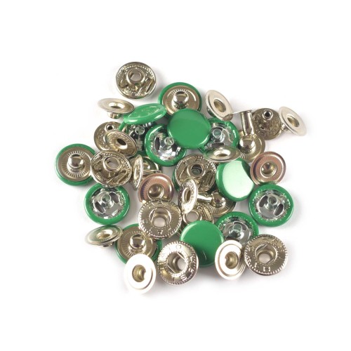 Hato Snap button #54 12.5mm (S-spring, Green)