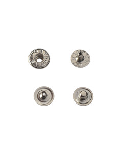 Кнопка Hato Альфа №54 10мм (никель, скрытая)