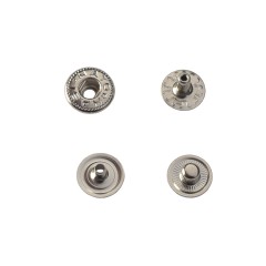 Hato Snap button #54 10mm (S-spring, Nickel, Hidden)