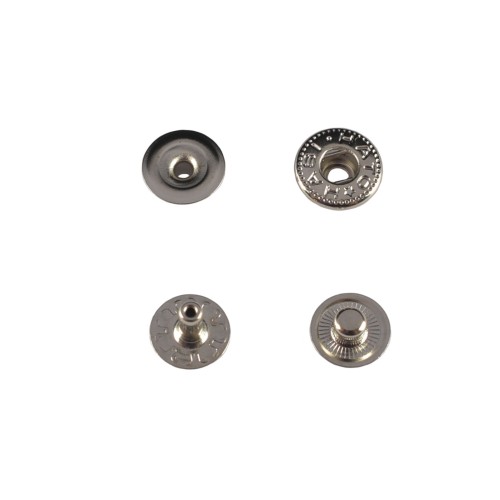 Hato Snap button #54 10mm (S-spring, Nickel, Hidden)