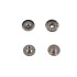 Hato Snap button #54 10mm (S-spring, Nickel, Hidden)