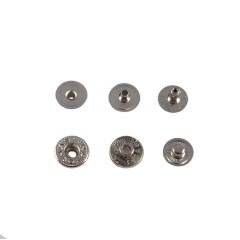 Hato Snap button #54 10mm (S-spring, Nickel, Hidden)
