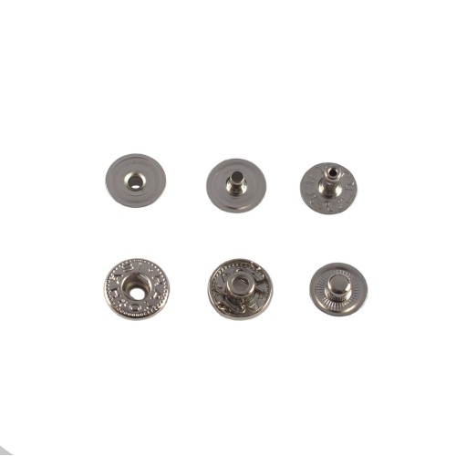 Hato Snap button #54 10mm (S-spring, Nickel, Hidden)