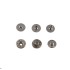 Hato Snap button #54 10mm (S-spring, Nickel, Hidden)
