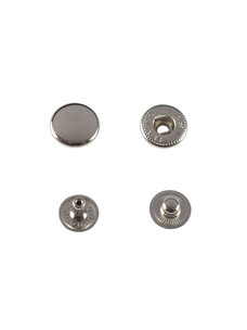 Кнопка Hato Альфа №54 12,5мм (никель)