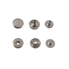 Hato Snap button #54 10mm (Nickel, Brass)