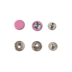 Hato Snap button #54 12.5mm (S-spring, Pink)