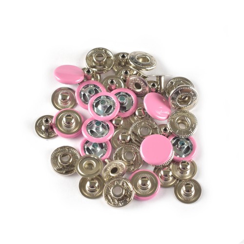 Hato Snap button #54 12.5mm (S-spring, Pink)