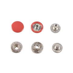 Hato Snap button #54 12.5mm (S-spring, Red)