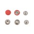 Hato Snap button #54 12.5mm (S-spring, Red)