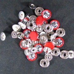 Hato Snap button #54 12.5mm (S-spring, Red)