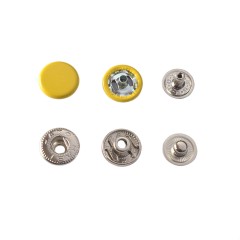 Hato Snap button #54 12.5mm (S-spring, Yellow)