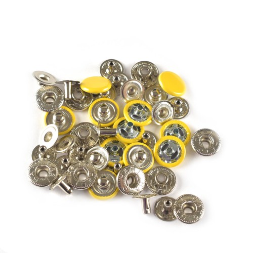 Hato Snap button #54 12.5mm (S-spring, Yellow)