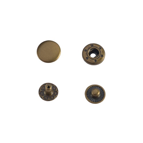 Snap button Wuta #54 10mm (Antique, Stainless)