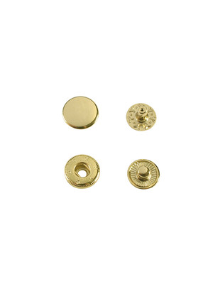 Кнопка Wuta Альфа №54 10мм (золото, нерж)
