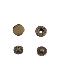 Кнопка Wuta Альфа №54 12,5мм (ст.латунь, нерж)