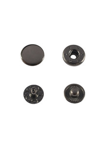 Кнопка Wuta Альфа №54 12,5мм (черн.никель, нерж)