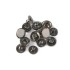 Snap button Wuta #54 12.5mm (Black, Stainless)