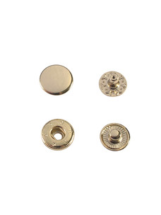 Кнопка Wuta Альфа №54 12,5мм (золото, нерж)