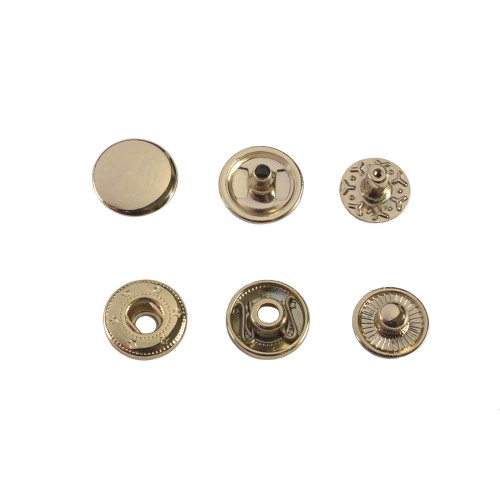 Snap button Wuta #54 12.5mm (Gold, Stainless)