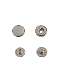 Кнопка Wuta Альфа №54 12,5мм (никель, нерж)