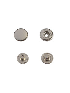 Кнопка Wuta Альфа №54 12,5мм (никель, нерж)