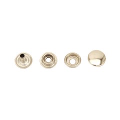 Snap button #61 15mm (Nickel, Long post)