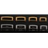 Frame Kelly U-shaped (12mm, Gold)
