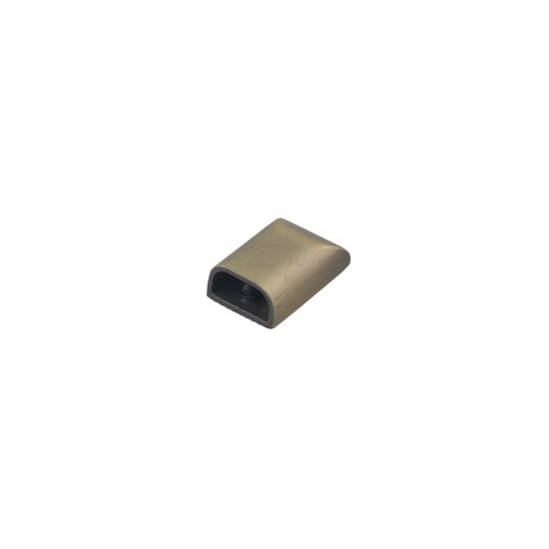 Zipper end 9x4mm (Antique Brass)