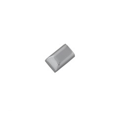Zipper end 9x4mm (Chrome)