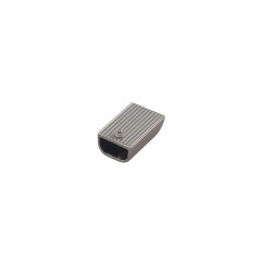 Zipper end 9x4mm (Nickel)