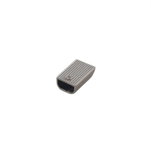 Zipper end 9x4mm (Nickel)